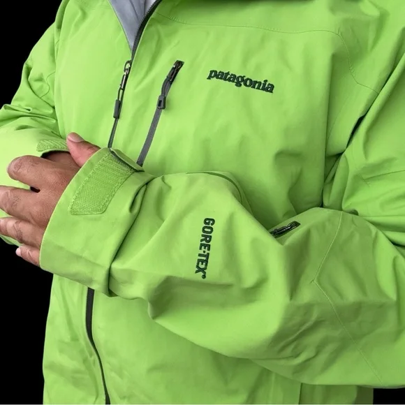 Patagonia Calcite Rain Jacket Goretex Waterproof Men’s Large - Picture 3 of 11